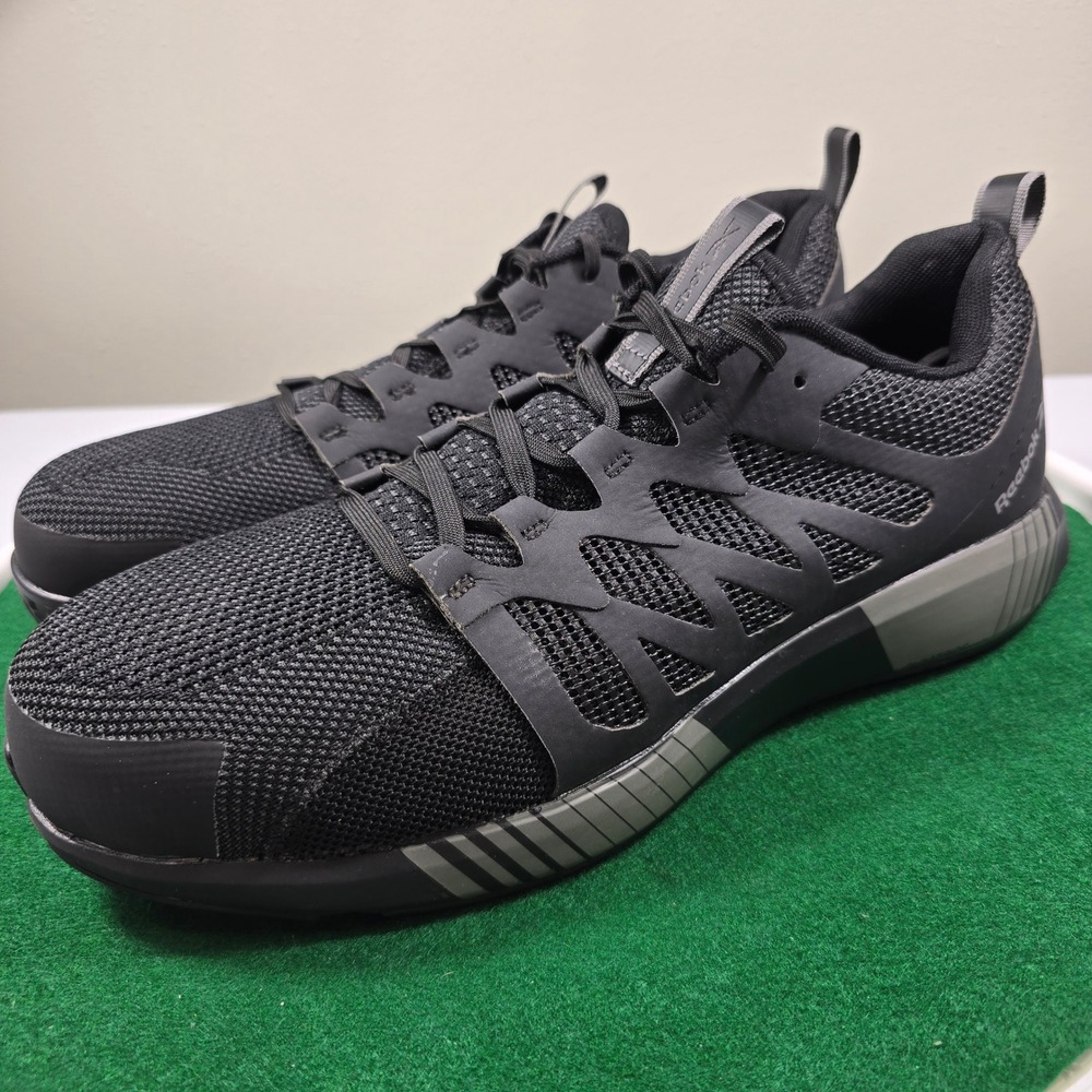 Reebok Floatride Energy Tactical Safety Shoes Mens 12 Black Composite Toe RB4310
